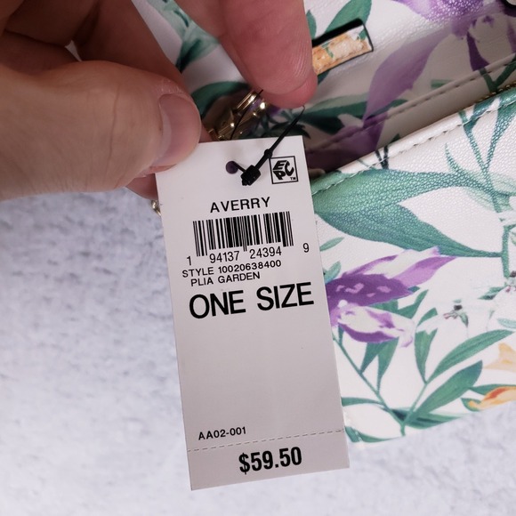 INC Averry Floral Crossbody Wallet on Chain Plia Garden White Purse One Size - Picture 5 of 11